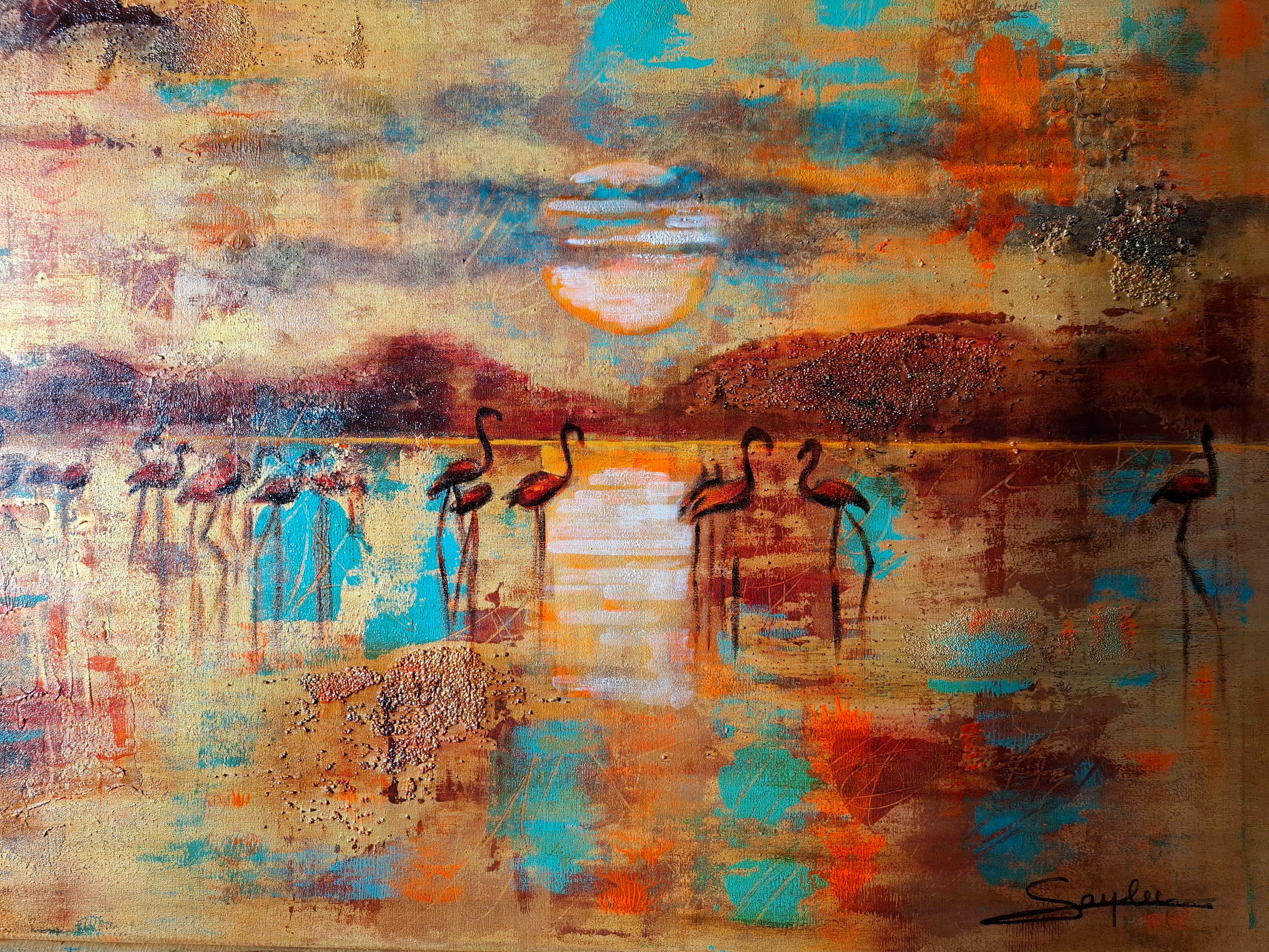 Flamingo Sunset